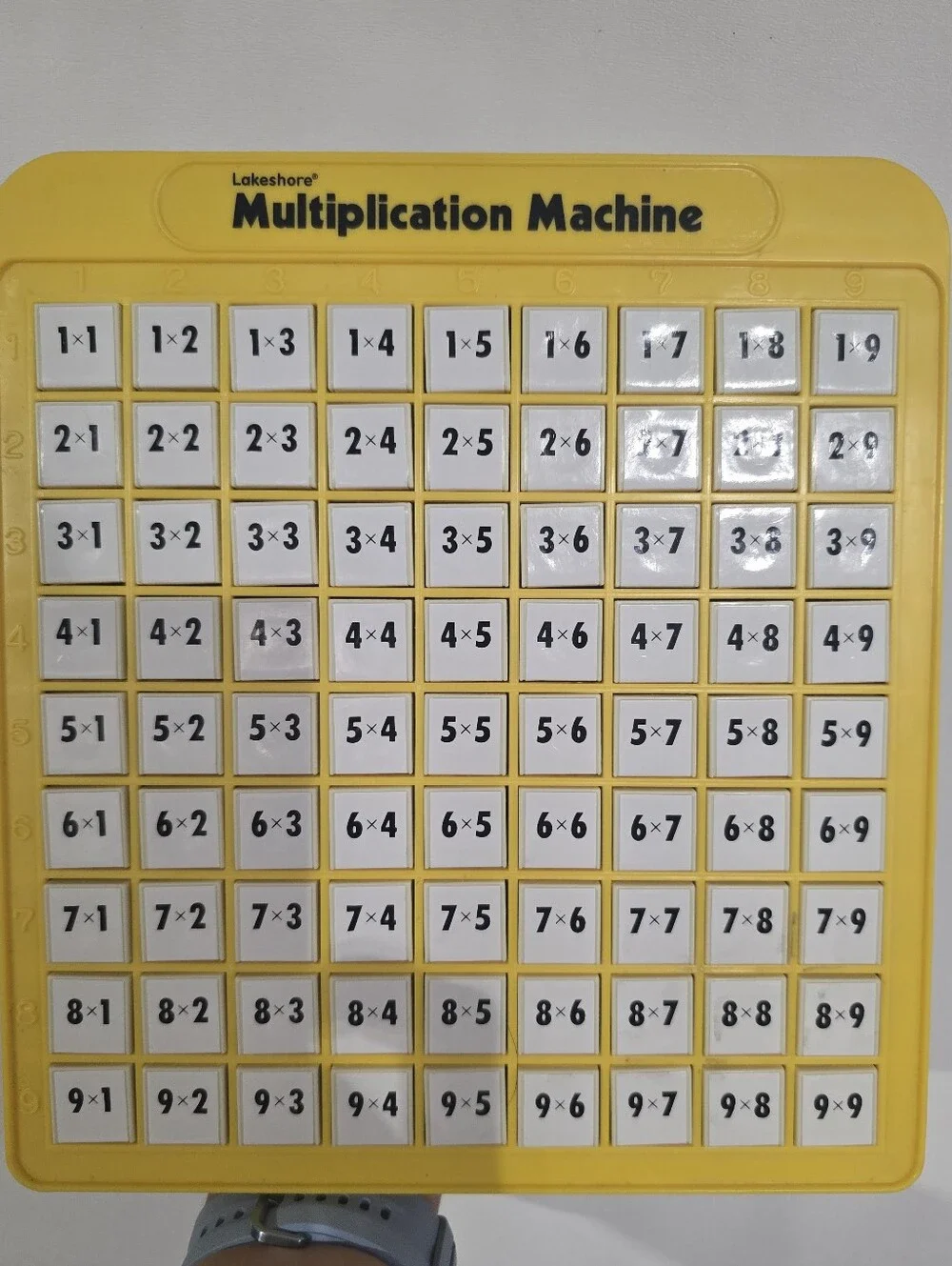 Yellow Multiplication Machine - Kids Math Learning Toy